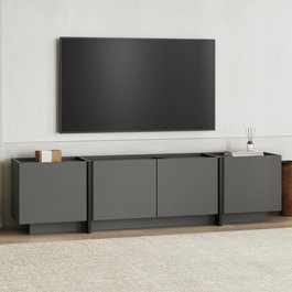 Nordure Soporte para TV Antracita y Negro